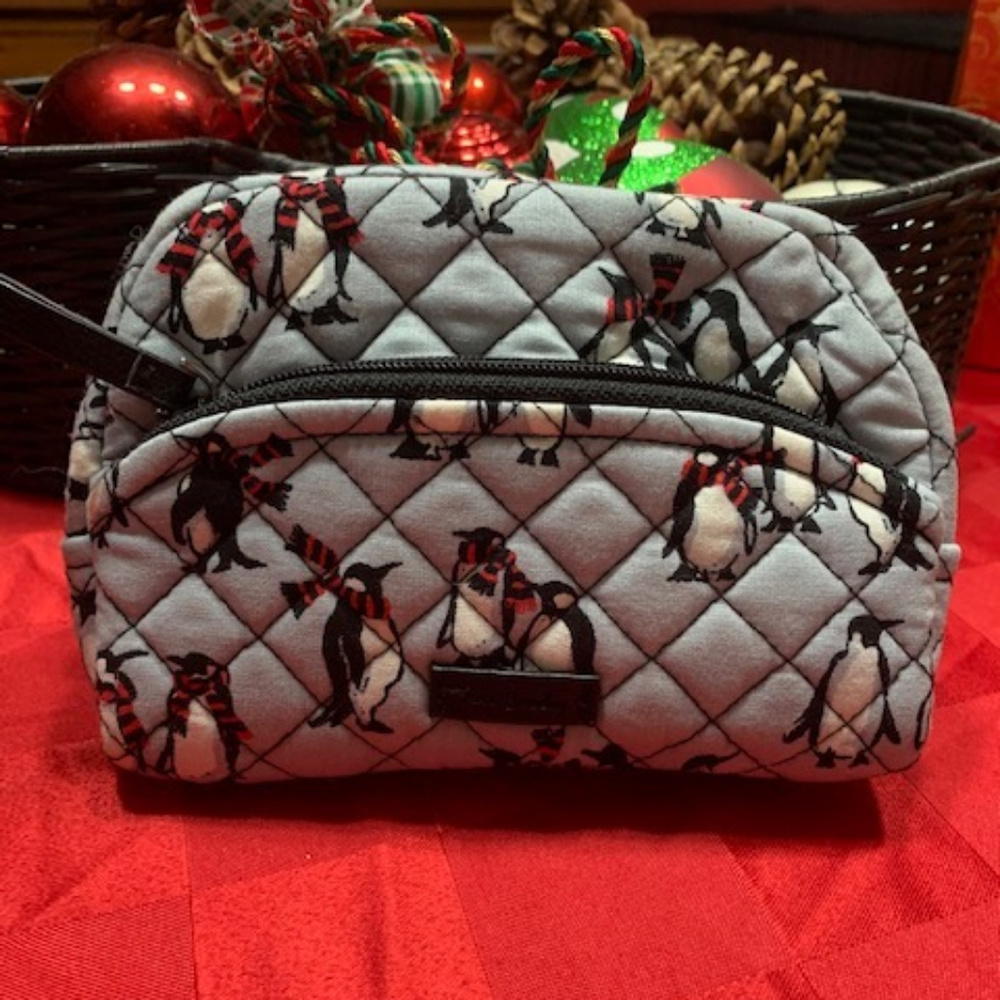 Vera Bradley cosmetic bag - penguins! - never used